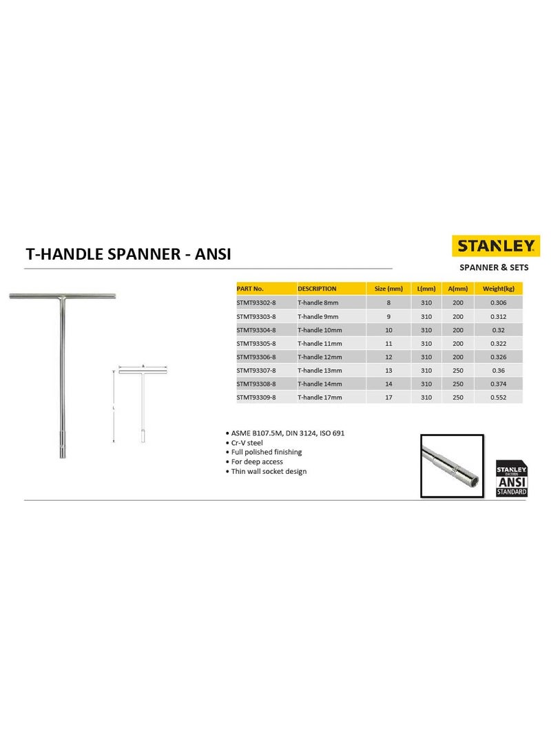 Stanley STANLEY STMT93304 10mm 6 Point T Handle Socket Yellow Black  - Image 5