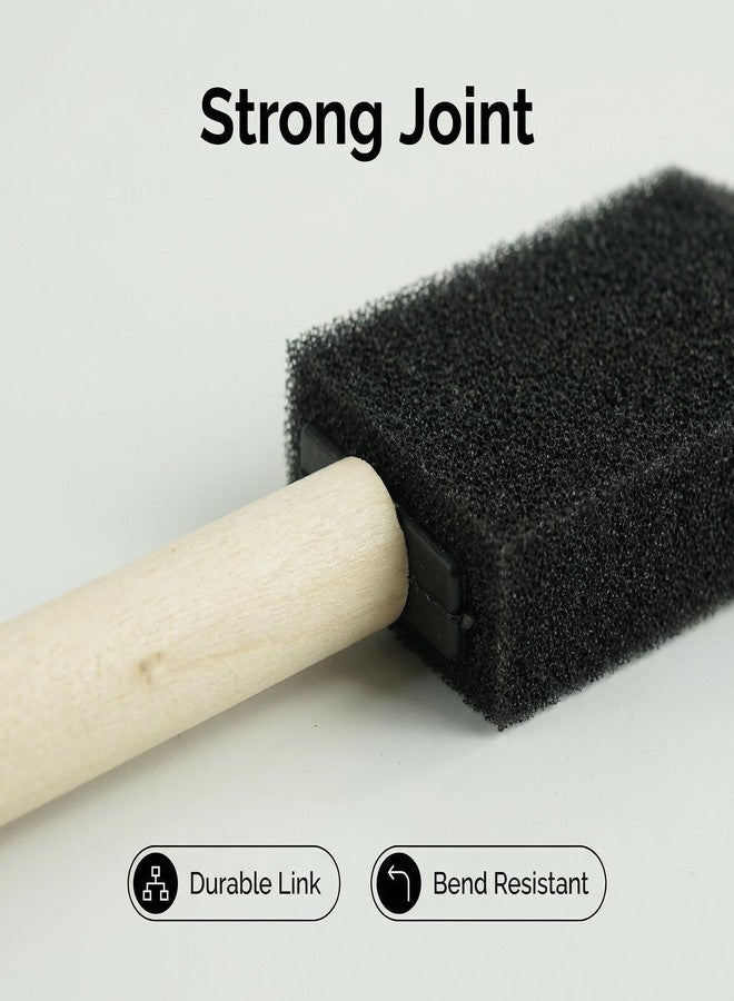 Fewanland 50pcs 1" Foam Brush with High Density Foam, Sponge Brush for Small Project - Image 4
