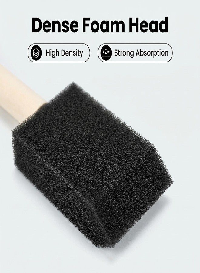 Fewanland 50pcs 1" Foam Brush with High Density Foam, Sponge Brush for Small Project - Image 3