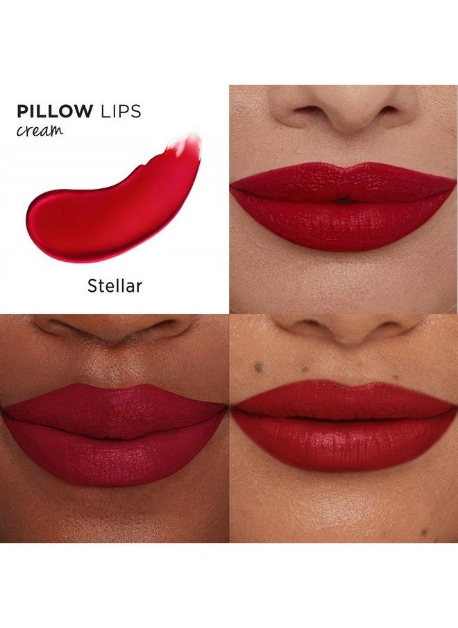 IT COSMETICS - Pillow Lips Lipstick, Stellar - True Red with a Matte Finish - High-Pigment Color & Lip-Plumping Effect - With Collagen, Beeswax & Shea Butter - 0.13 oz - Image 1