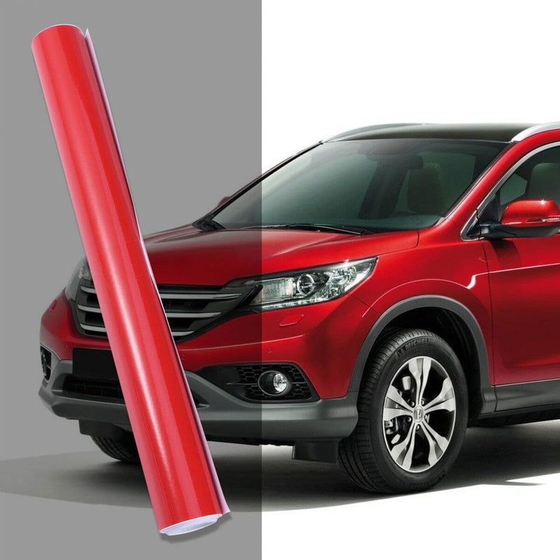 Gatuida Car Sticker Film Red Tint Automotive Decal Waterproof Easy to Stick Stretch No Air Bubbles Removable for Car Motorcycle Laptop Window - Image 2