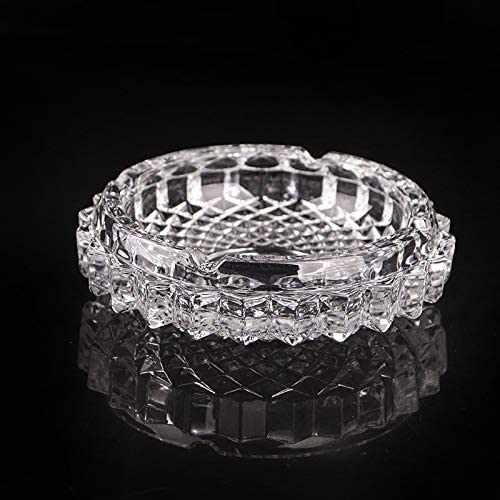 NOBILEA glass Ashtray for Cigarette Smoking Glass Candy Bowl Smoke Collectible Table Decorative - Image 2