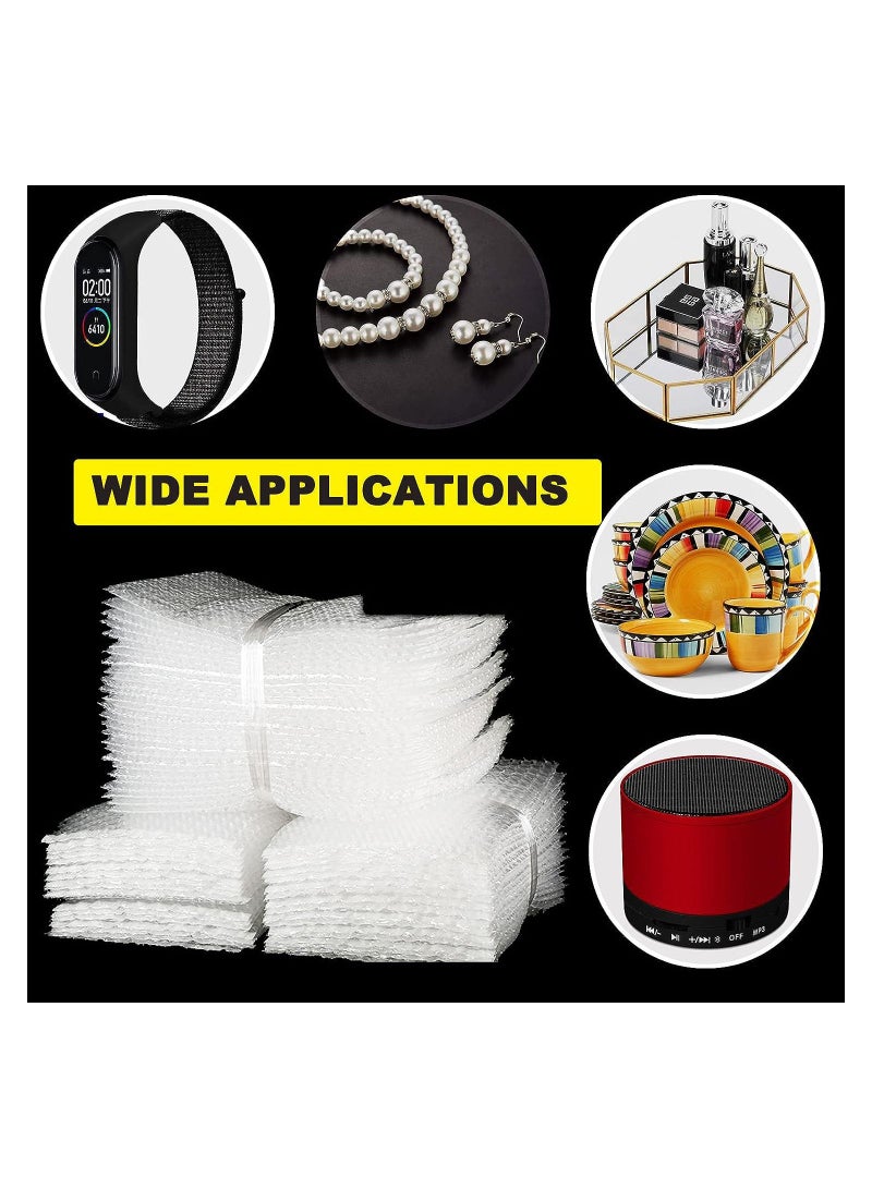Generic 50PCS Clear Bubble Out Bag 12" x 16" Large Pouches Bag Double Wall Shockproof Wrap Cushioning Protective Storage for Moving Shipping Packing  - Image 3