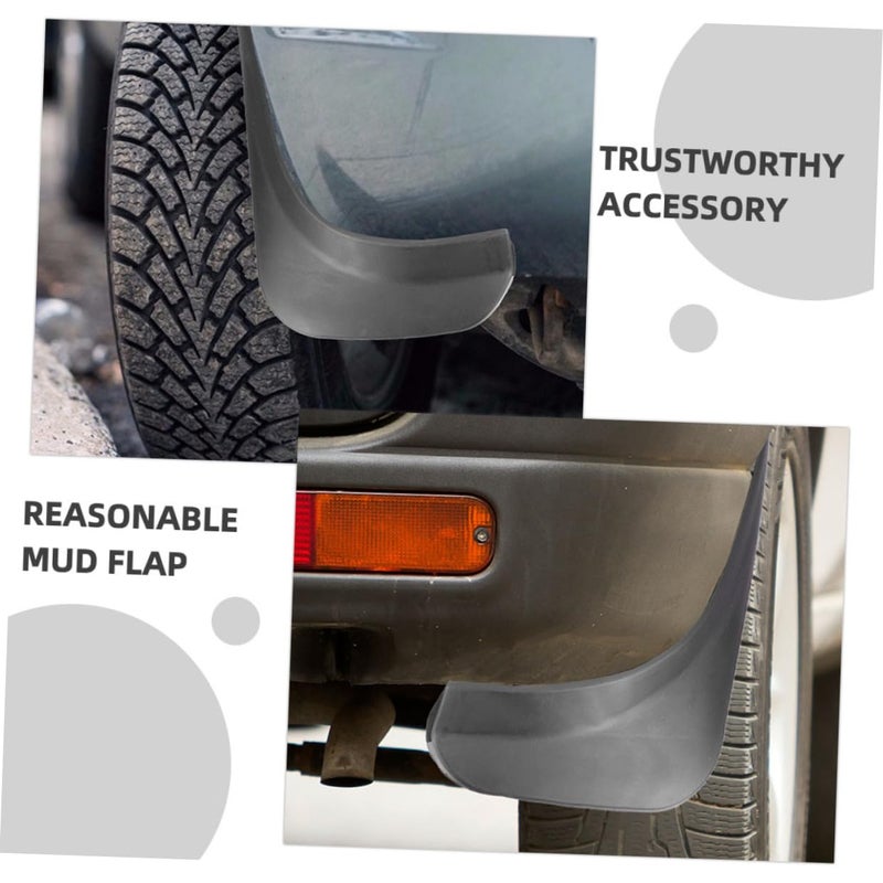 8Pcs Universal Black Mud Flaps Set Rear Wheel Splash Guards For SUVs Trucks - Image 4