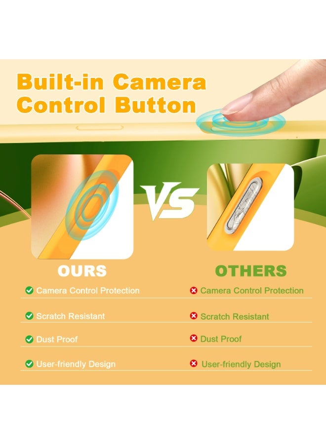 أوللاي ايفون 17 برو كيس واقي ، مادة السيليكون ، مقاومة للصدمات مع حماية عدسة الكاميرا وتغطية زر التحكم ، غطاء واقي للهاتف المحمول المضاد للصدمة ، متوافق مع إكسسوارات MagSafe - Image 2
