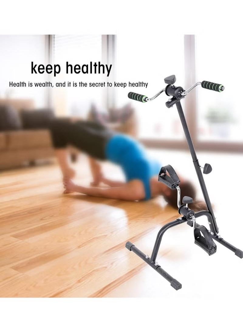 XiuWoo Compact Exercise Bike, Pedal Exerciser Bike Hand Arm Leg and Knee Peddler Adjustable Fitness Equipment for Seniors, Elderly Home Pedal Exercise Bike for Total Body  - Image 5