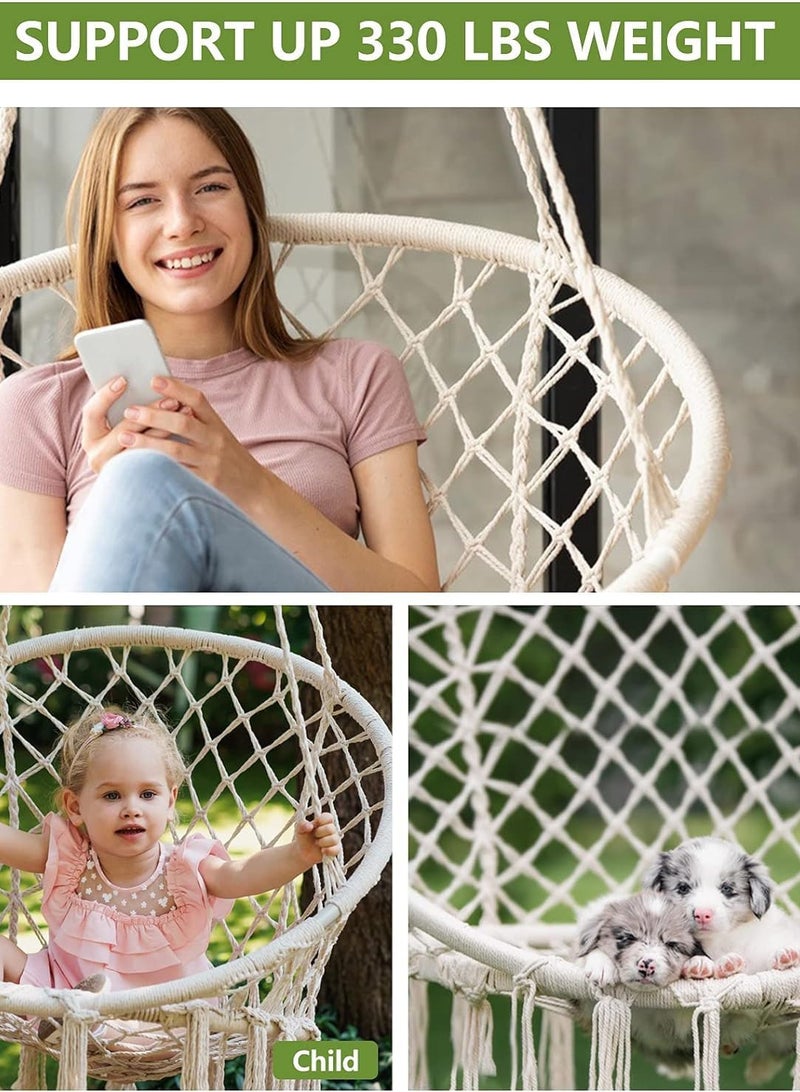 ماكس سترينث كرسي أرجوحة Agility كرسي أرجوحة Macrame للأماكن الداخلية والخارجية - Image 2