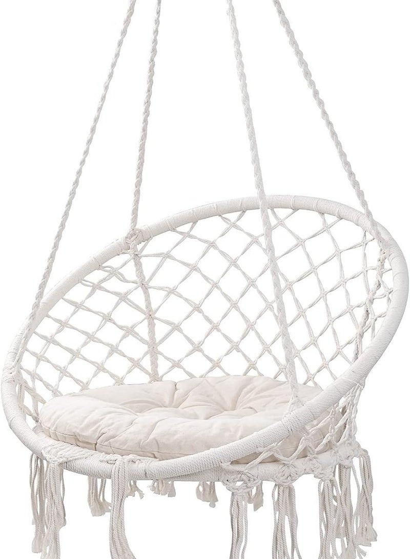 ماكس سترينث كرسي أرجوحة Agility كرسي أرجوحة Macrame للأماكن الداخلية والخارجية - Image 1