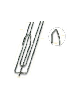 LuxHome Stainless Steel 4-Prong Pinch Pleat Curtain Hooks – Durable Short Hooks for Drapes, Window Treatments, and Pinch Pleat Curtains – Rust-Resistant Design (Pack of 30)  - Image 3