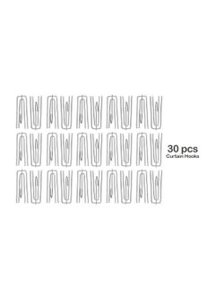 LuxHome Stainless Steel 4-Prong Pinch Pleat Curtain Hooks – Durable Short Hooks for Drapes, Window Treatments, and Pinch Pleat Curtains – Rust-Resistant Design (Pack of 30)  - Image 5