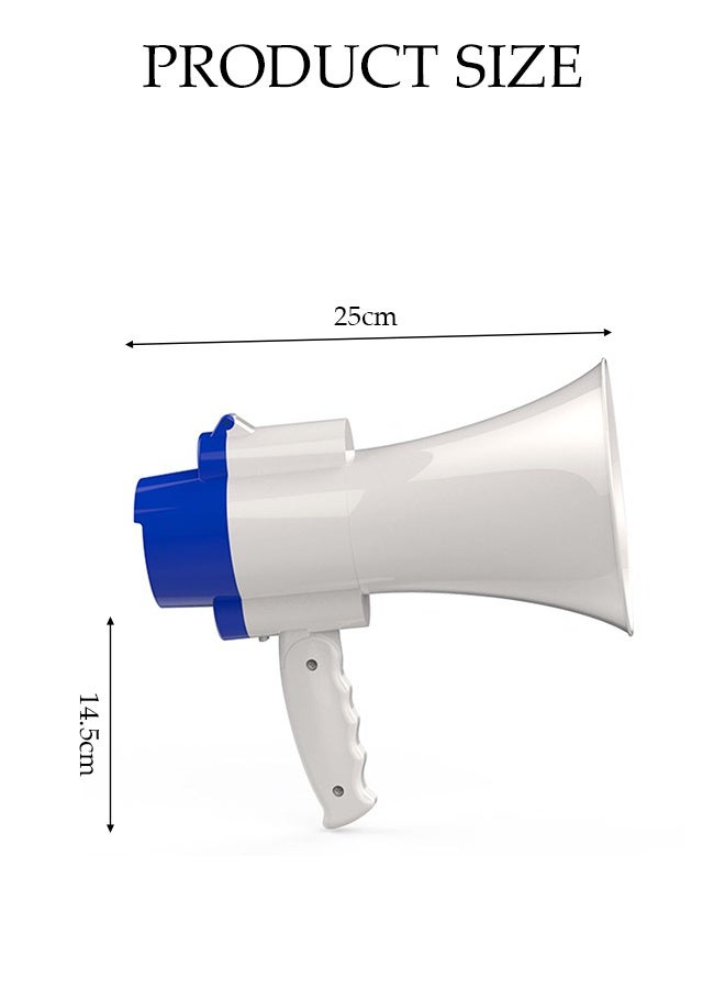 DUNISO Portable Megaphone Bullhorn，Bluetooth Bull Horn Speaker with Record & Play，Foldable Rechargeable Loud Speaker with Strap，for Recording, Outdoor Events and Crowd Management - Image 2