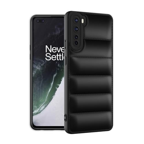 Plus Puffer Case Camera Protection Soft Back Cover for OnePlus Nord - Black - Image 2