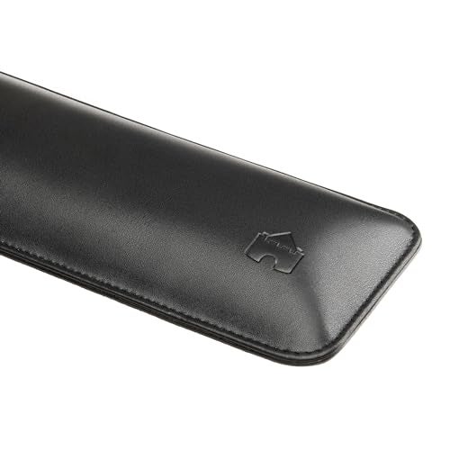 Castle Bailey Full Size by Castle - Leather Ergonomic Computer Wrist Rest Pad for Keyboards with Around 104 Keys - Firm Keyboard Wrist Support for Typists, Gaming, and Heavy Office Use (Nightfall, Full Size) - Image 4