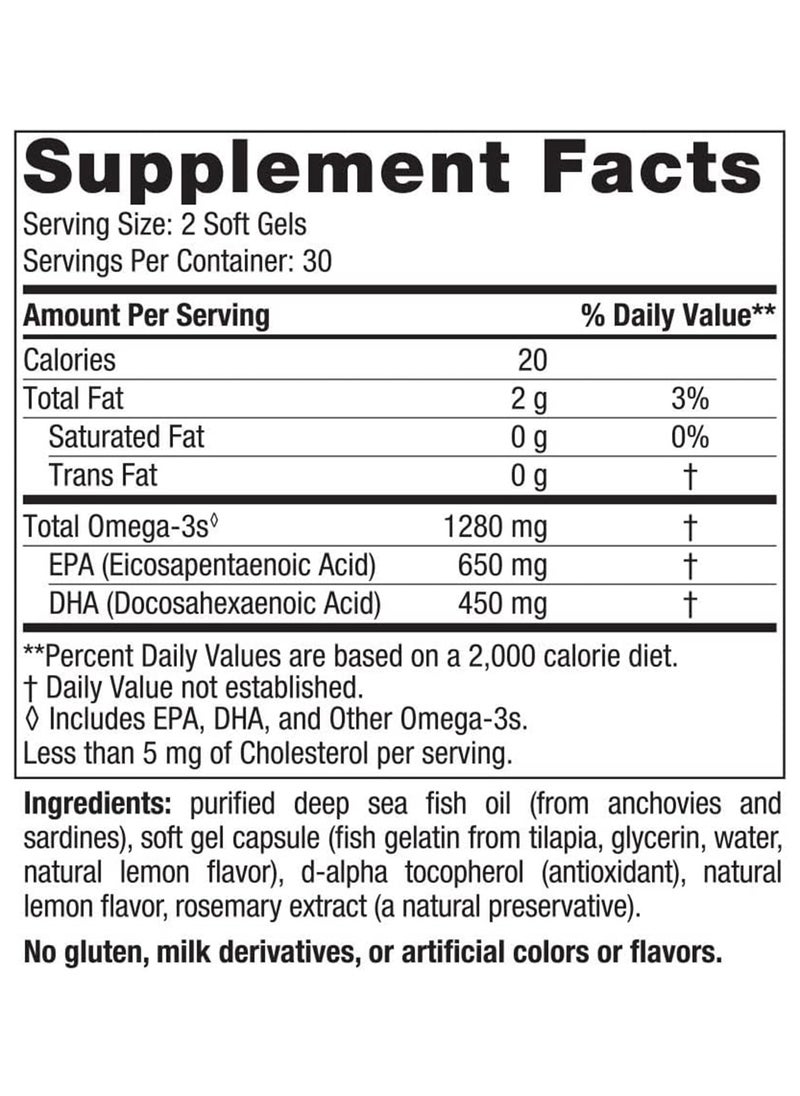 NORDIC NATURALS - Ultimate Omega 60 Softgels - Image 1