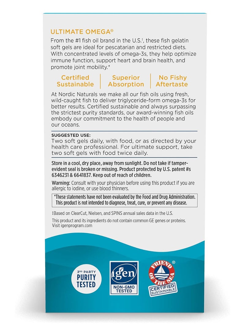 NORDIC NATURALS - Ultimate Omega 60 Softgels - Image 1