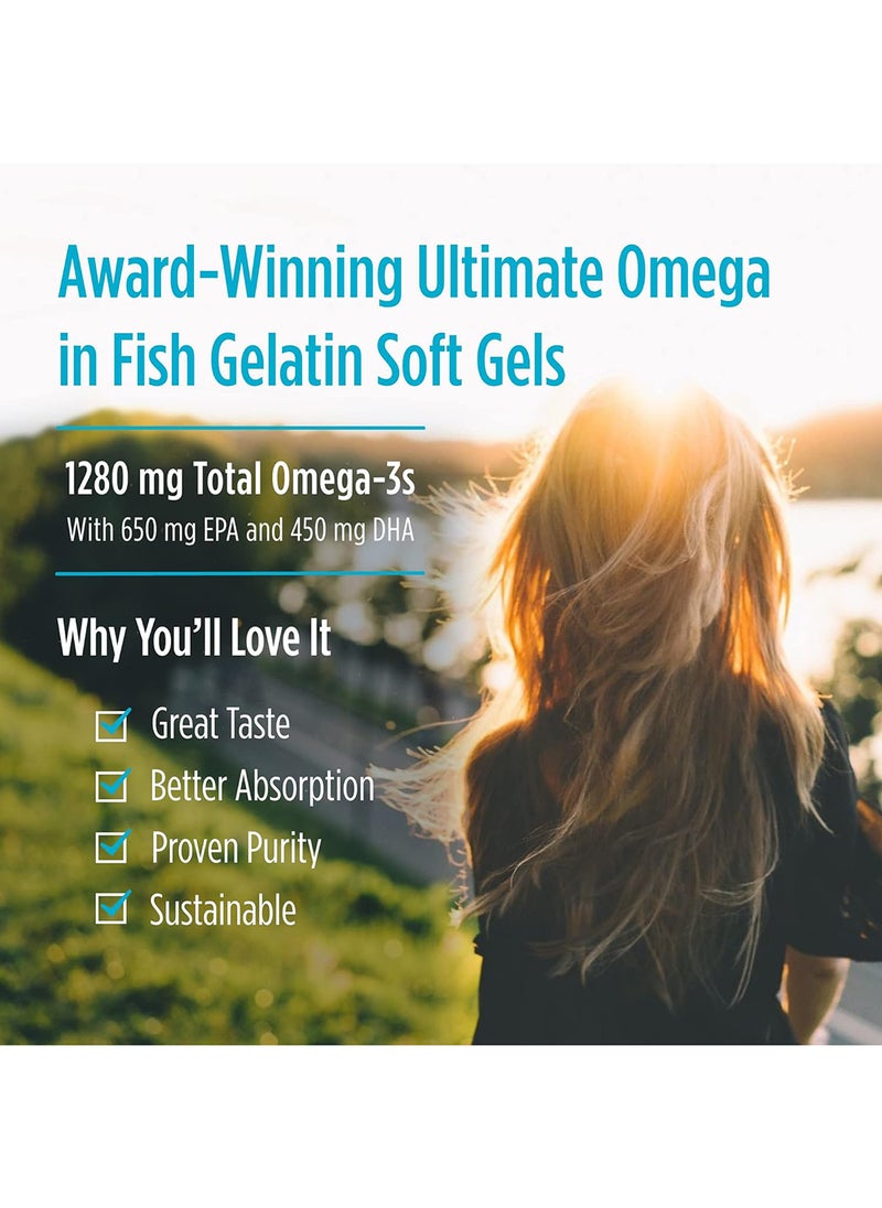 NORDIC NATURALS - Ultimate Omega 60 Softgels - Image 1