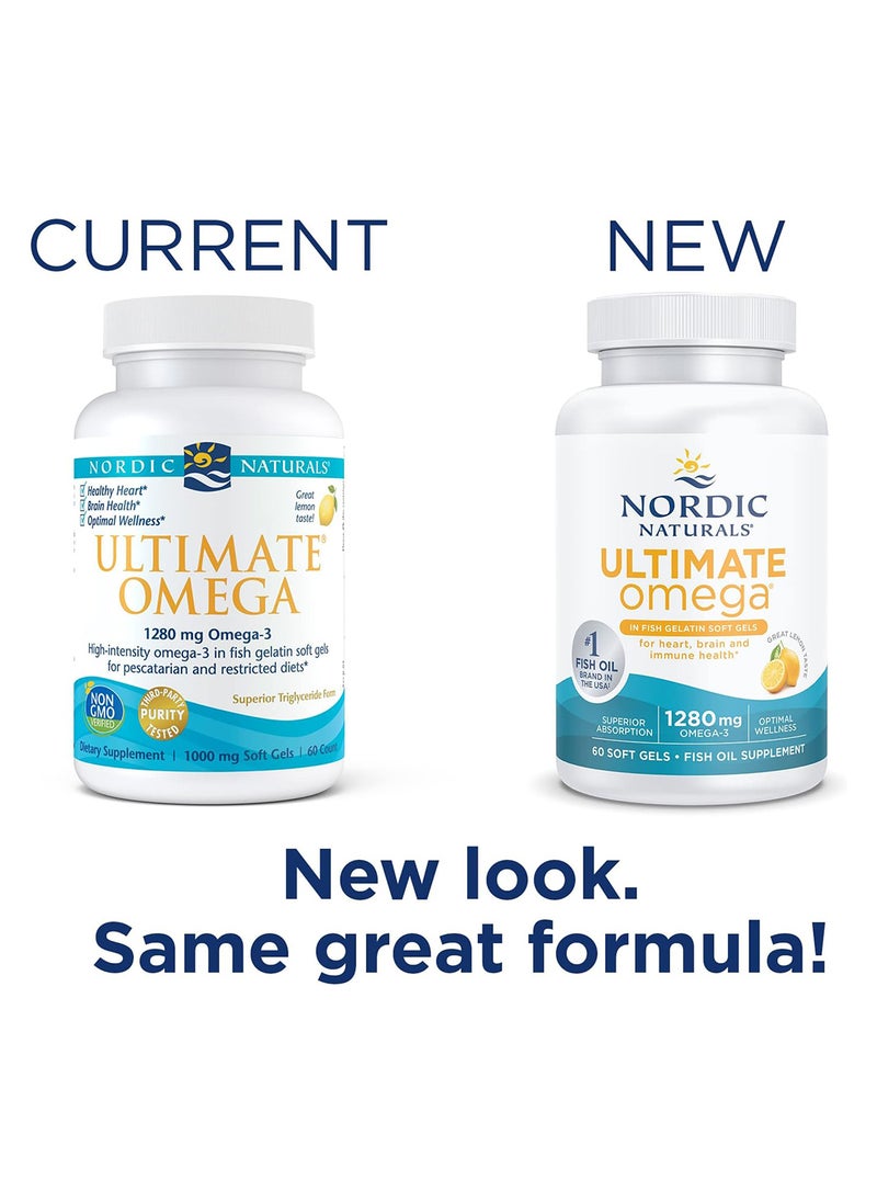 NORDIC NATURALS - Ultimate Omega 60 Softgels - Image 1