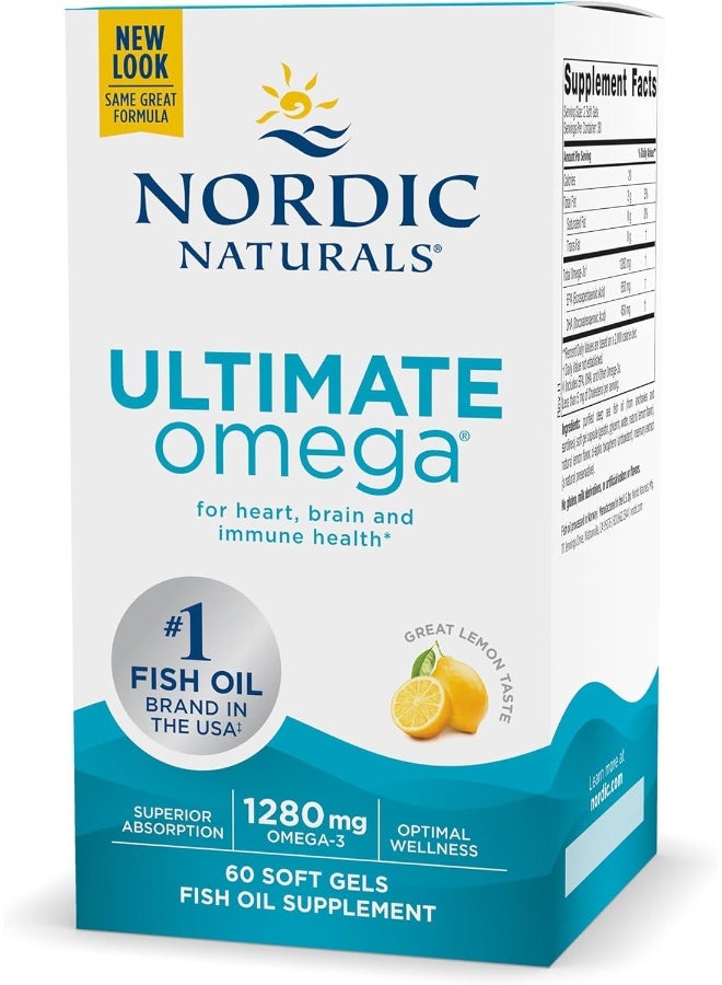Nordic Naturals Ultimate Omega, 60 Softgels