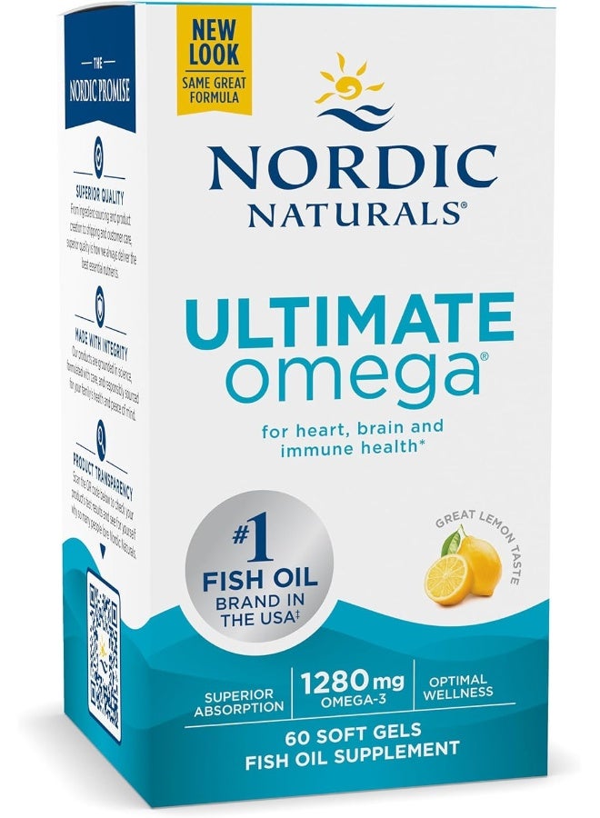Nordic Naturals Ultimate Omega, 60 Softgels