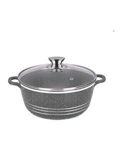 DESSINI Dessini Granite Casserole Cooking Pot 24Cm- Pfoa Free Oven Safe-Multi Layer Non Stock Coating-Dishwasher Safe 