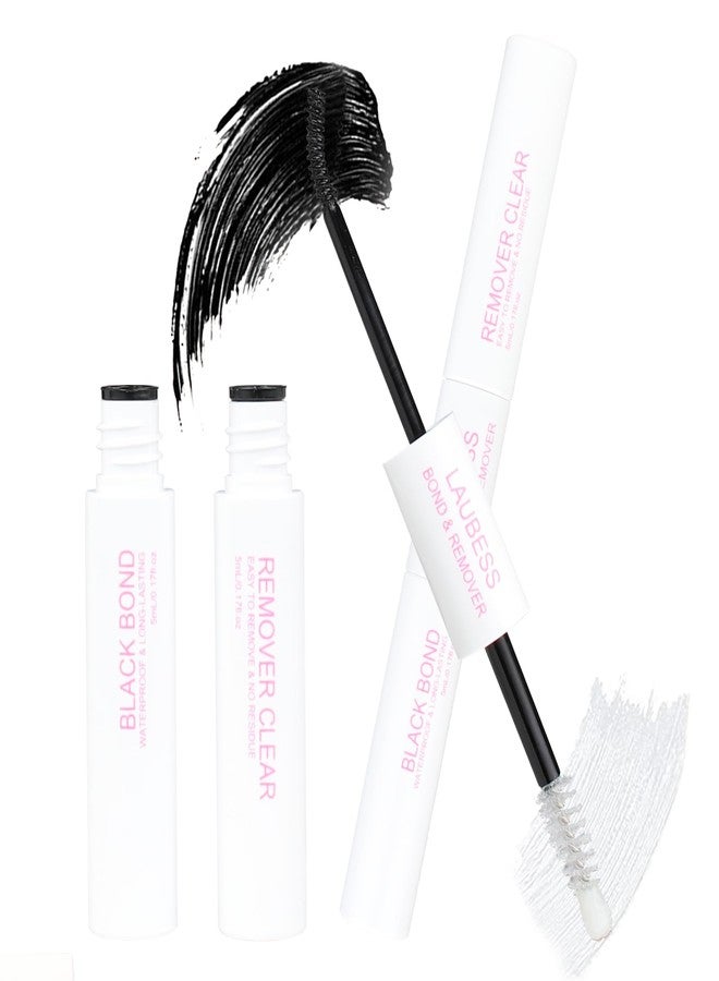 LAUBESS Lash Glue for Eyelash Clusters LAUBESS Lash Bond and Remover 2 in 1 Lash Cluster Glue 10ml Adhesive Eyelash Glue Lash Remover for Lash Extensions Home Use - Image 1