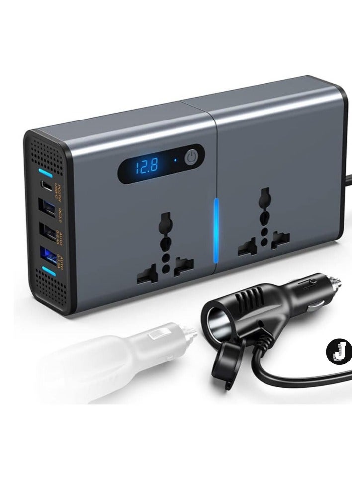 JAJEEK "New Efficient 200W Car Inverter – Multi-Port Charger for Cars, SUVs, and Trucks" - Image 1