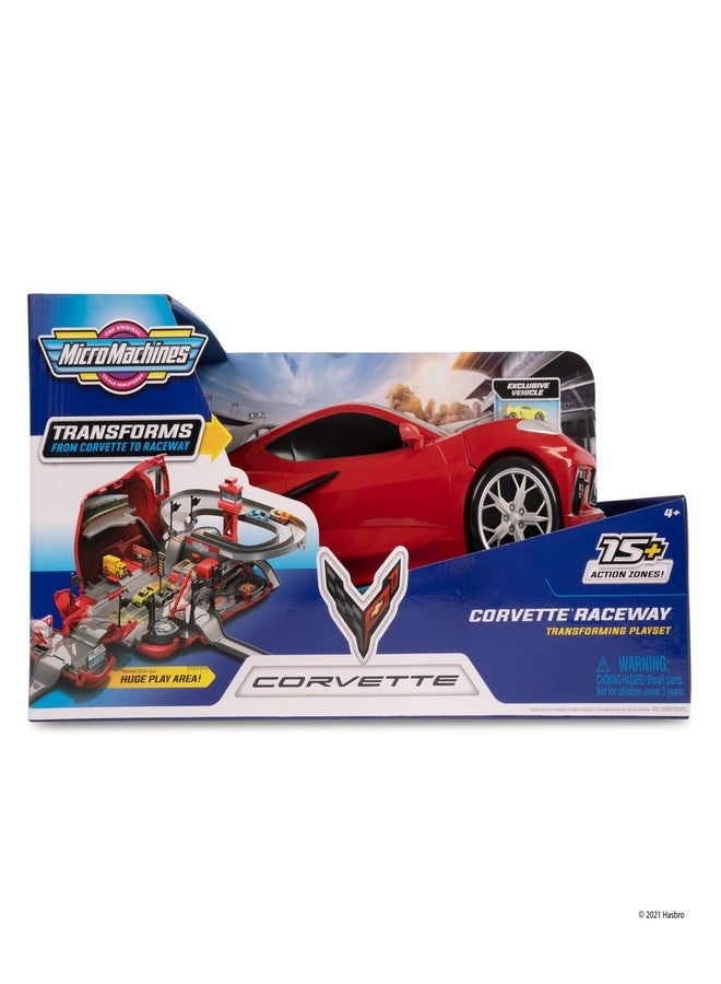Micro Machines Toy Partner MMW0173 Micromachines Corvette Raceway Car Convertible Playset, Multicoloured - Image 5