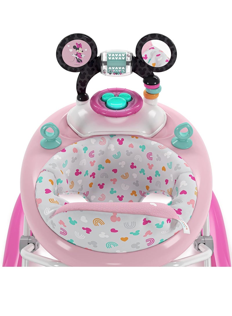Bright Starts Bright Starts Disney Baby Minnie Mouse Forever Besties 2-in-1 Baby Activity Walker - Easy Fold Frame and Removable -Toy Station, 6 Months and up - Image 2