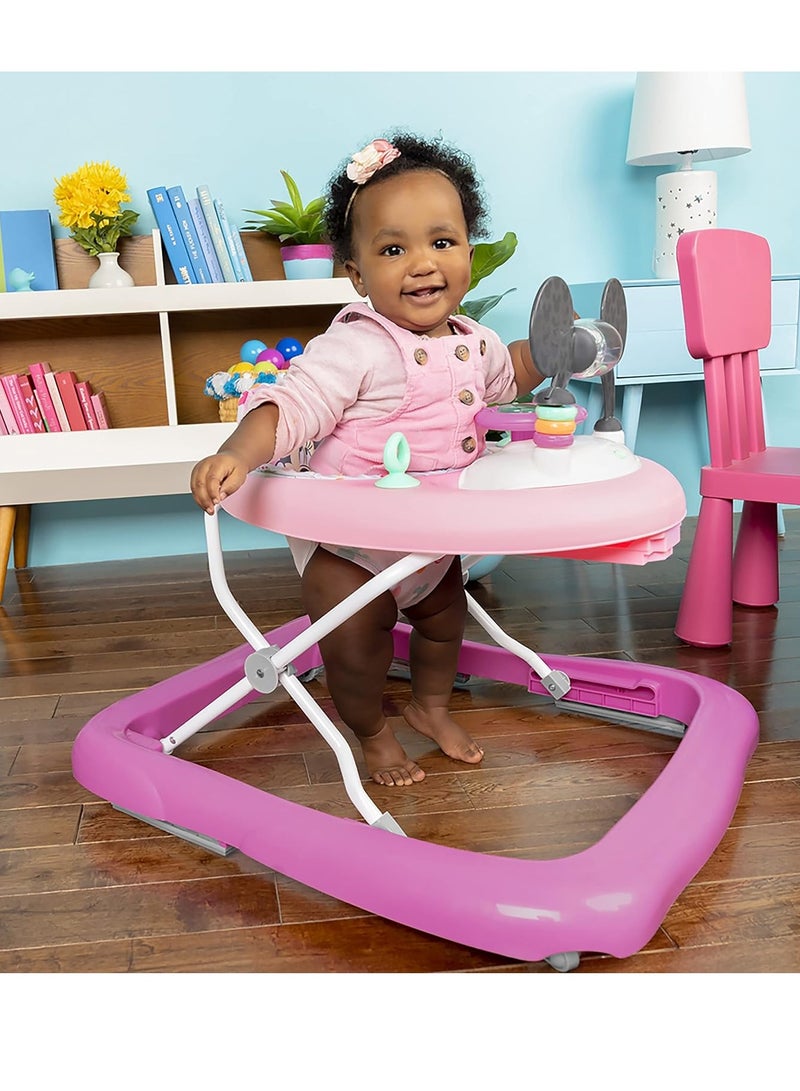 Bright Starts Bright Starts Disney Baby Minnie Mouse Forever Besties 2-in-1 Baby Activity Walker - Easy Fold Frame and Removable -Toy Station, 6 Months and up - Image 3