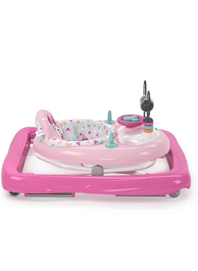 Bright Starts Bright Starts Disney Baby Minnie Mouse Forever Besties 2-in-1 Baby Activity Walker - Easy Fold Frame and Removable -Toy Station, 6 Months and up - Image 5