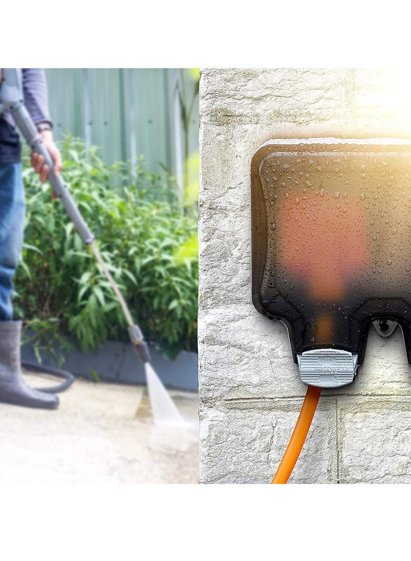 Next Life Waterproof Outdoor Socket rainproof Wall Electrical Outlet IP66 Switched Socket Cover 13A Outdoor Wall Weatherproof Plug Socket Box - Image 4