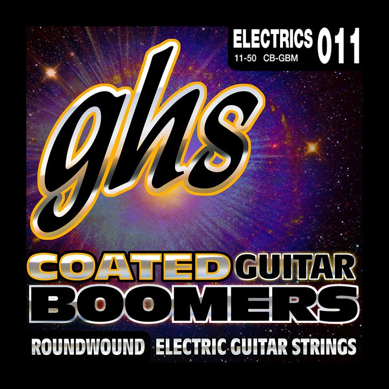 GHS Strings CB-GBM Coated Boomers Nickel Electric Guitar Strings, Medium, 11-50 - Image 5