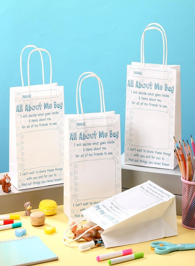 Fuyoooo 24 Pcs All About Me Bag Back to School Classroom Supplies for Kindergarten First Day of Semester Activities Bags Bulk with Handle Welcome to School Show & Tell Classroom Activities Party Favor - Image 2