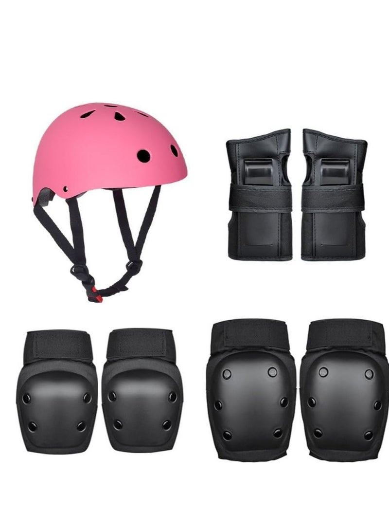 Turtees® 7PCS,Child & Adults Rider Series Protection Gear Set for Sports Scooter, Skateboarding, Roller Skating, Protection for Beginner to Advanced, Helmet, Knee and Elbow Pads (Medium(35-59 Kg)) - Image 1