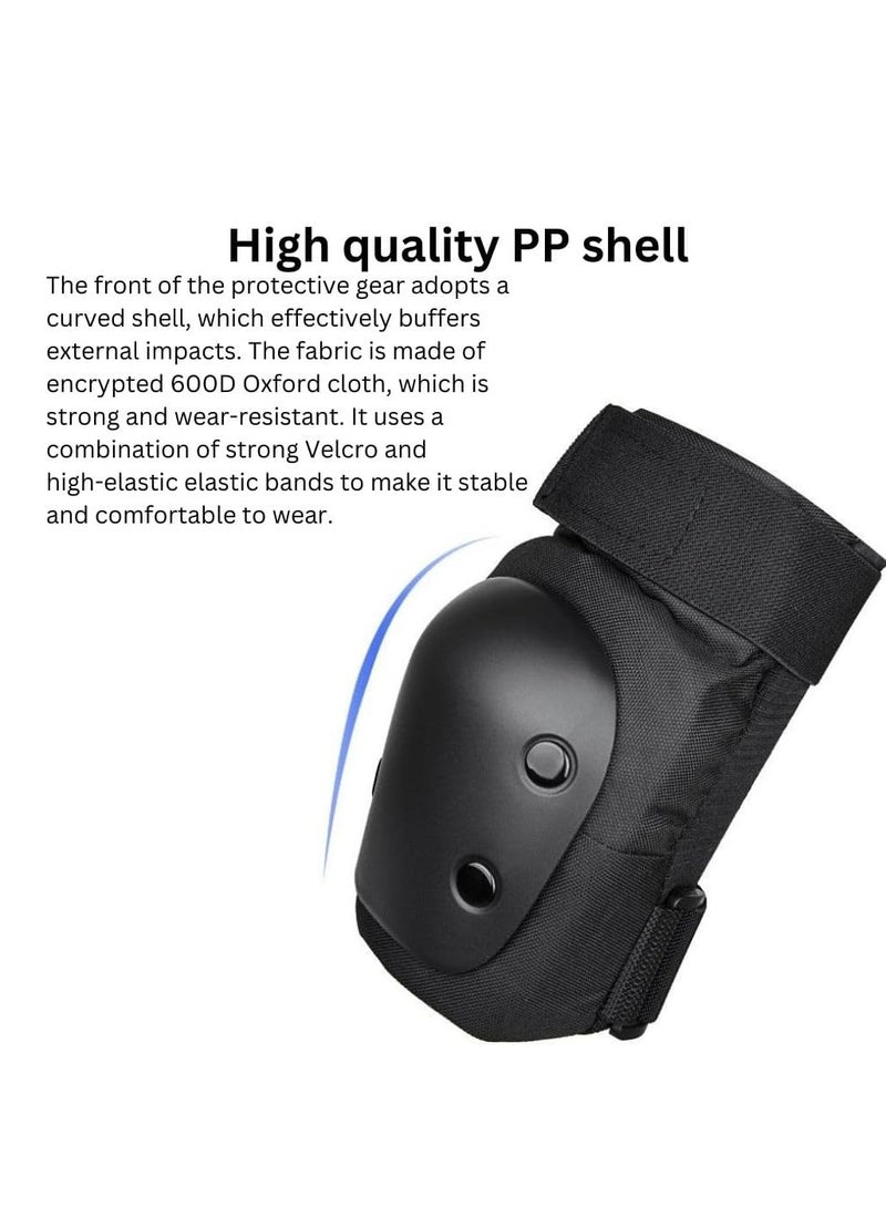 Turtees® 7PCS,Child & Adults Rider Series Protection Gear Set for Sports Scooter, Skateboarding, Roller Skating, Protection for Beginner to Advanced, Helmet, Knee and Elbow Pads (Medium(35-59 Kg)) - Image 2