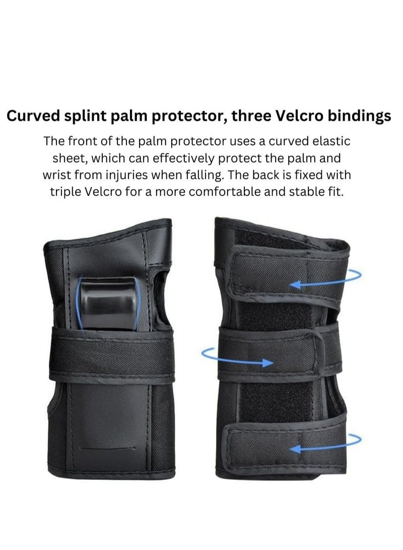 Turtees® 7PCS,Child & Adults Rider Series Protection Gear Set for Sports Scooter, Skateboarding, Roller Skating, Protection for Beginner to Advanced, Helmet, Knee and Elbow Pads (Medium(35-59 Kg)) - Image 4