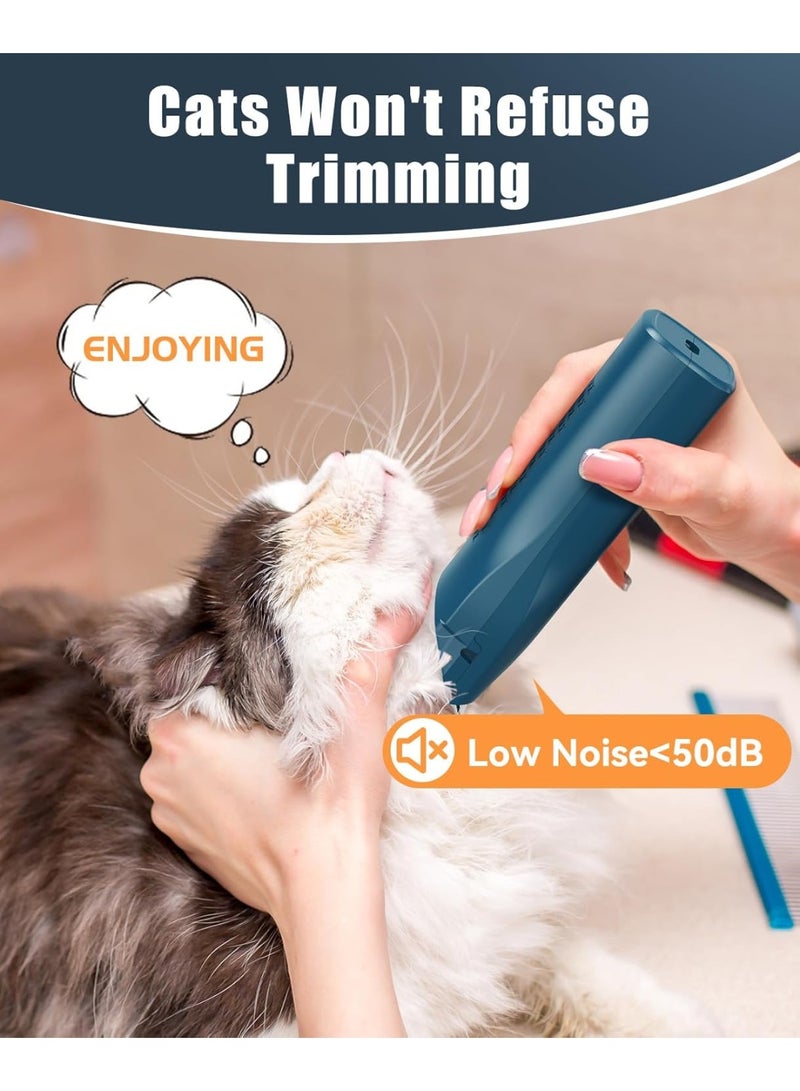 oneisall Pet Clipper for Cats – Quiet, Waterproof & Cordless Grooming Shaver for Matted Hair and Long Fur | Professional Cat Clippers with Storage Bag for Easy Grooming at Home - Image 4
