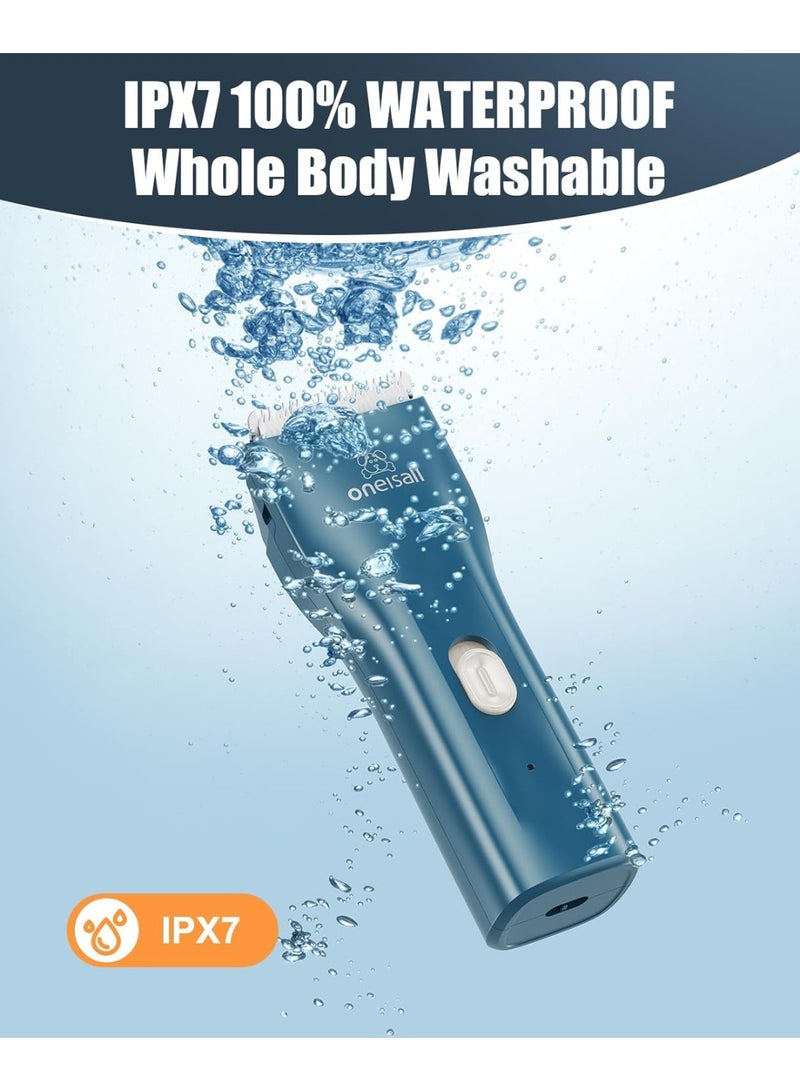 oneisall Pet Clipper for Cats – Quiet, Waterproof & Cordless Grooming Shaver for Matted Hair and Long Fur | Professional Cat Clippers with Storage Bag for Easy Grooming at Home - Image 5