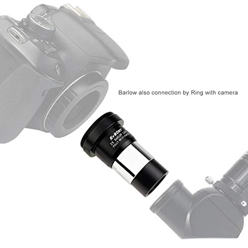 SVBONY Barlow Lens 2X, 1.25 inch Barlow Lens with Multi Coated Broadband Green Film, Telescope Accessories with M42 Thread for Telescope Eyepiece - Image 4