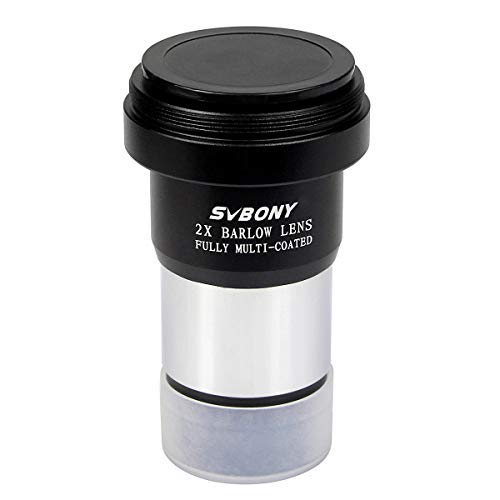 SVBONY Barlow Lens 2X, 1.25 inch Barlow Lens with Multi Coated Broadband Green Film, Telescope Accessories with M42 Thread for Telescope Eyepiece - Image 2