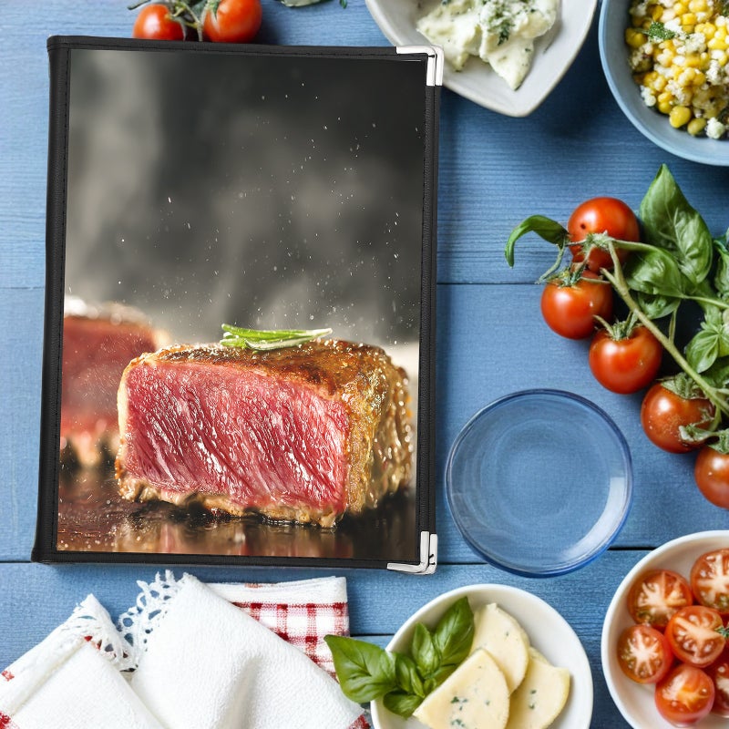 🍽️ حافظة قائمة مطعم شفافة مع غطاء في سي مقاوم للتمزق لتحديثات سهلة وعرض متين - Image 2
