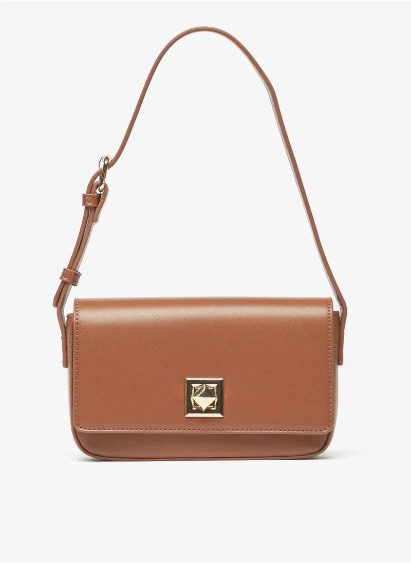 Flora Bella By Shoexpress Womens Solid Shoulder Bag with Adjustable Handle By Shoexpress