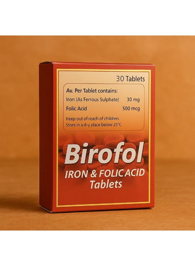 بيروفول أقراص بيـروفول بالحديد وحمض الفوليك 30 قرص - Image 3