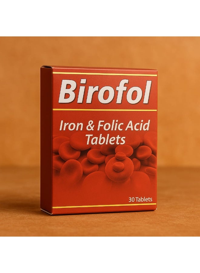 بيروفول أقراص بيـروفول بالحديد وحمض الفوليك 30 قرص - Image 1