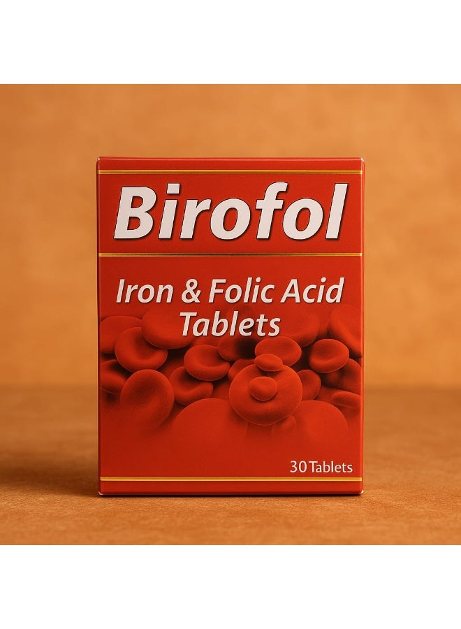بيروفول أقراص بيـروفول بالحديد وحمض الفوليك 30 قرص - Image 2