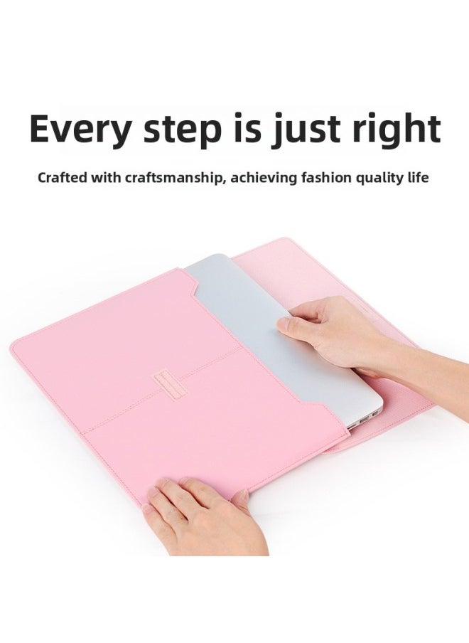 Generic - Notebook 15-inch Inner Bag For Huawei Mate 14-inch For Apple Macbook Ultra-thin Storage Bag Computer Bag-Color:Pink (without Accessories Package)-Applicable Model:13/14 Inches - Image 1