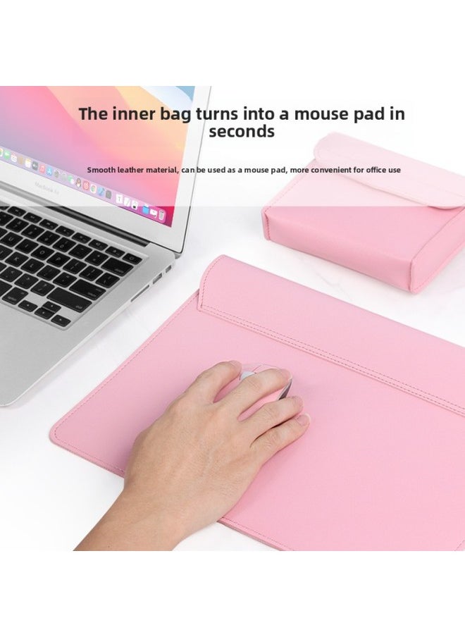 Generic - Notebook 15-inch Inner Bag For Huawei Mate 14-inch For Apple Macbook Ultra-thin Storage Bag Computer Bag-Color:Pink (without Accessories Package)-Applicable Model:13/14 Inches - Image 1