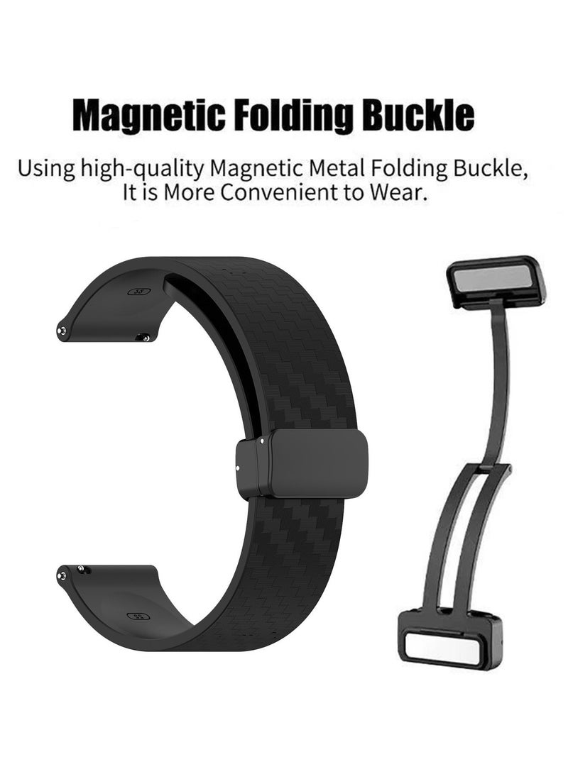 X-level Huawei Watch 4 Replacement Band 22mm Replacement Wrist Watch Strap Band Compatible With Huawei Watch 4/Watch GT3 46mm/GT4 46mm/Soft Silicone Watch Band With Magnetic Buckle Sport Watch Strap - Image 4