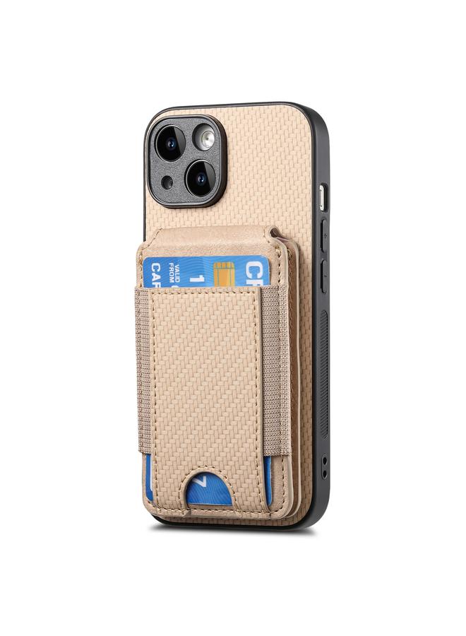 Zaboon Case For iPhone 11 Pro Carbon Fiber Vertical Flip Wallet Stand Phone Case - Image 2