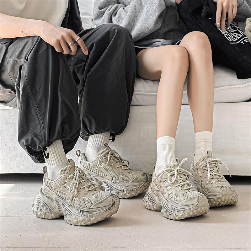 Couple'S Torre Shoes Women'S Thick Sole High Face Value 2024 Height Sneaker Children'S All-Match Casual Shoes For - Image 5